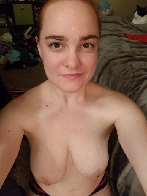 My husband says I am a good cumslut with a pierced nipple. Do you want to add to it? [F]
