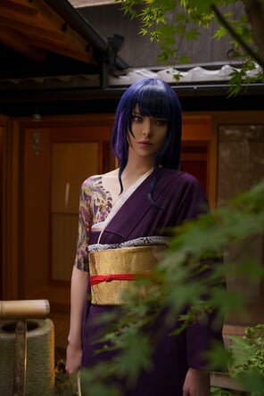 foto amadora Vinnegal-Raiden-Shogun-Kimono-3