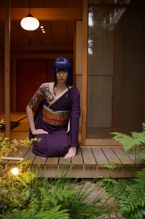 amateur pic Vinnegal-Raiden-Shogun-Kimono-7