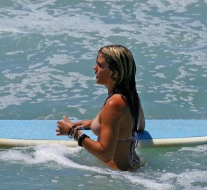 foto amadora Surfer girl oops