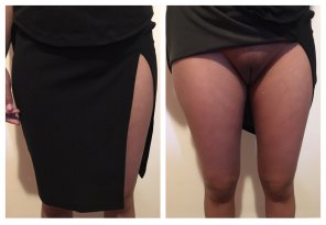 アマチュア写真 Slit skirt [f]