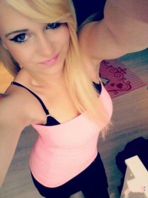 amateur pic Hair Blond Skin Selfie Pink 