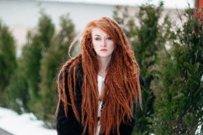 amateur photo Hair Face Hairstyle Long hair Red Beauty 