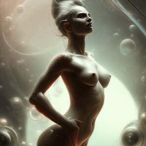 amateur pic 09852-3396389546-amazing, beautifl, nude SciFi machinery. Bubblepunk. Art by Greg Rutkowski
