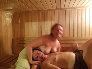 foto amateur Sauna party