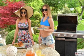 amateur pic Deliciously Naughty Lesbian BBQ Alyssia Kent, Mary Rock