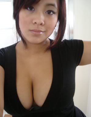 Hot Asian Cleavage.