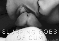 zdjęcie amatorskie Slurping Gobs of Cum