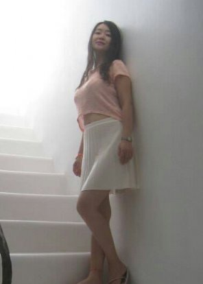 foto amadora White Clothing Shoulder Dress Leg 