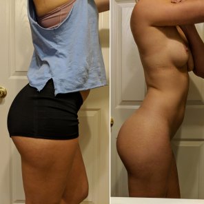 foto amatoriale PR'd my back squat today, the booty pump is real
