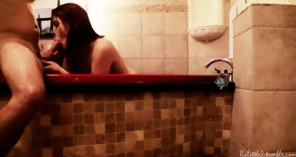 foto amadora Jessica Ryan - giving head in the tub