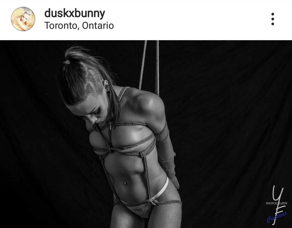 A little Dusk Bunny bondage for your #TiedUpTuesday Porn Pic bilde