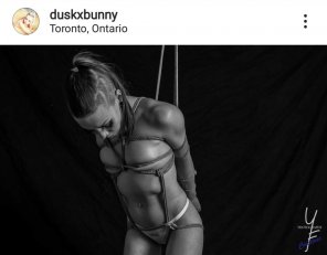 foto amatoriale A little Dusk Bunny bondage for your #TiedUpTuesday