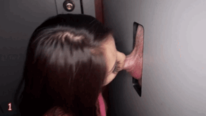 amateur pic semi swallowing cocks and cum at gloryhole (3)