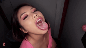 amateur photo semi swallowing cocks and cum at gloryhole (14)