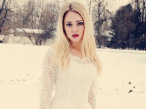 foto amadora Fleece as white as snow
