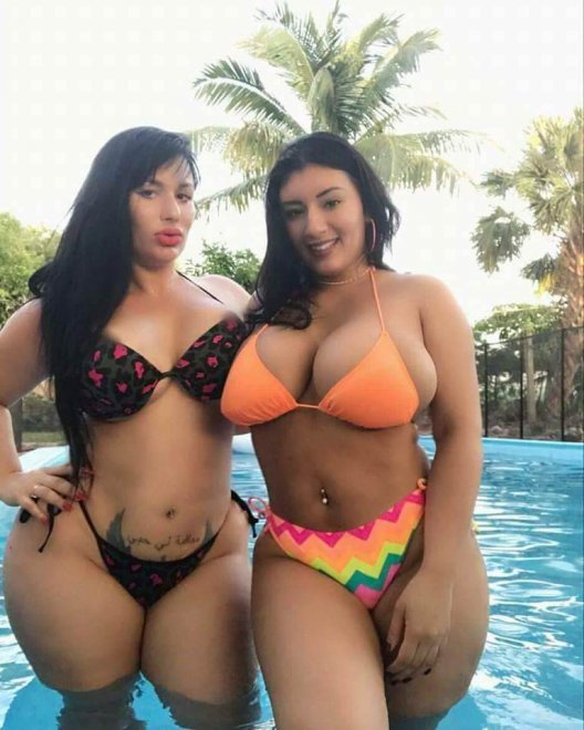 Curvy bikini babes