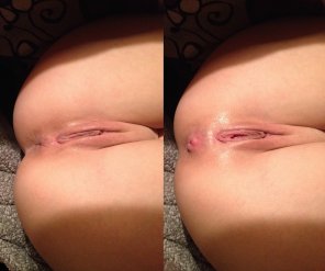 amateur pic [F24] Before/After : Getting My Holes Fucked :D