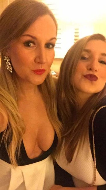 Pretty college girls with bonus cleavage