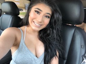 amateur photo Sexy Latina teen and her great tits