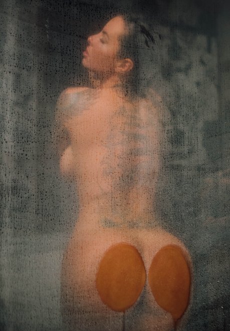 Christy Mack in a steamy shower