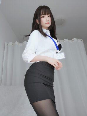 foto amadora Baiyin811 (白银81) - 制服 (125)