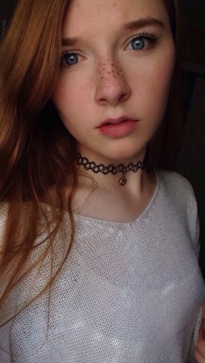 red + freckles = cute