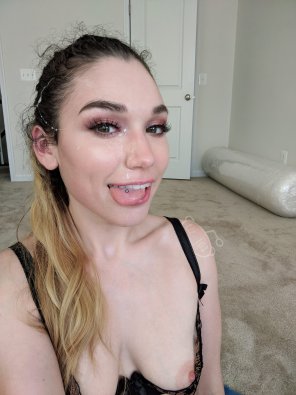 photo amateur Am I still adorable with cum on my face?