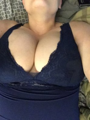amateur photo I love my cleavage in this nightie ðŸ˜Š
