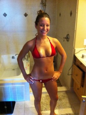 amateur photo PictureNew bathing suit.