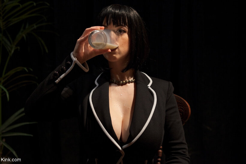 Huge titted Larkin Love gets wrapped in plastic and screwed in wild BDSM_0007