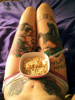 foto amadora Eating Cereals