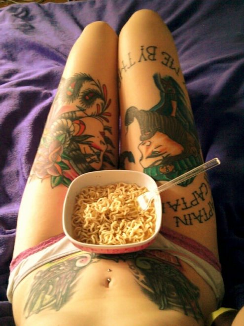 Eating Cereals nude