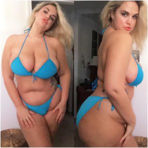 zdjęcie amatorskie Perfectly walking that fine line between fat and thick