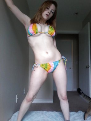 amateur pic Colorful Bikini