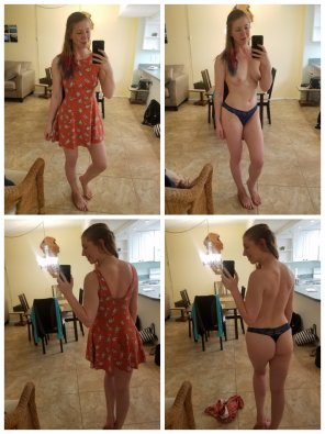 photo amateur The entire wall is a mirror. Should I do one of these for every out[f]it this week?