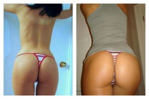 foto amadora My squats before and after comparison