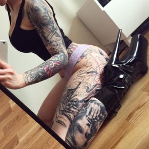 foto amadora Tattoo Leg Arm Thigh 