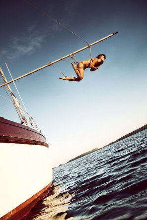 amateur-Foto let's go sailing, he said