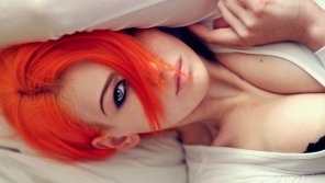 amateur photo Dyed Red Hair