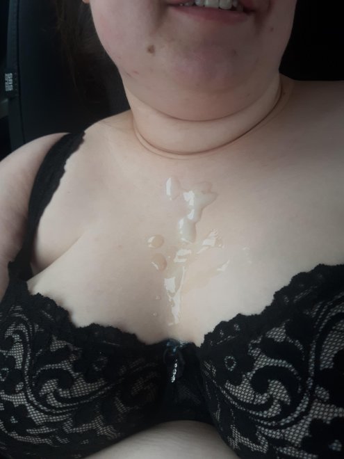 The aftermath of a blowjob in the car