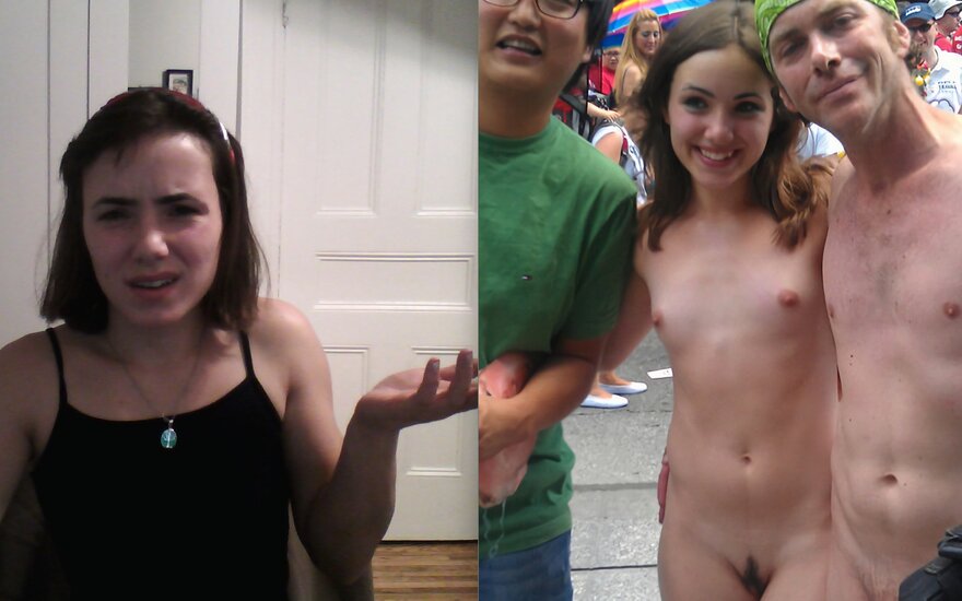 Slut Amanda naked in public (18)