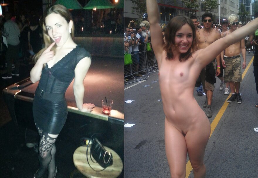 Slut Amanda naked in public (26)