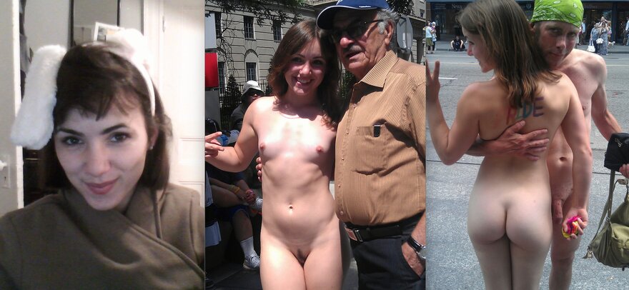 Slut Amanda naked in public (41)