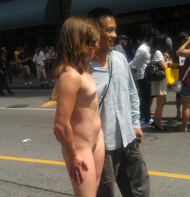 Slut Amanda naked in public (62)