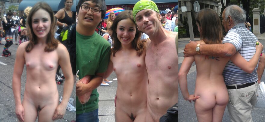 Slut Amanda naked in public (65)