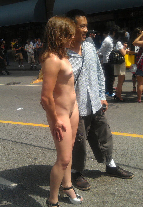 Slut Amanda naked in public (74)