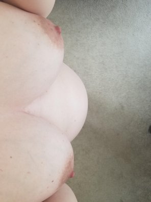 amateur photo My view! Can't see my pussy anymore at 25 weeks