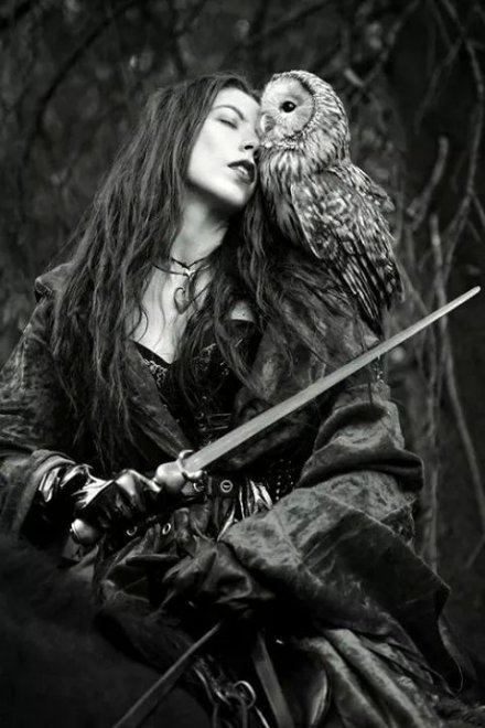 A Lady and her Owl