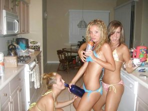 zdjęcie amatorskie Bikini Blond Fun Undergarment 